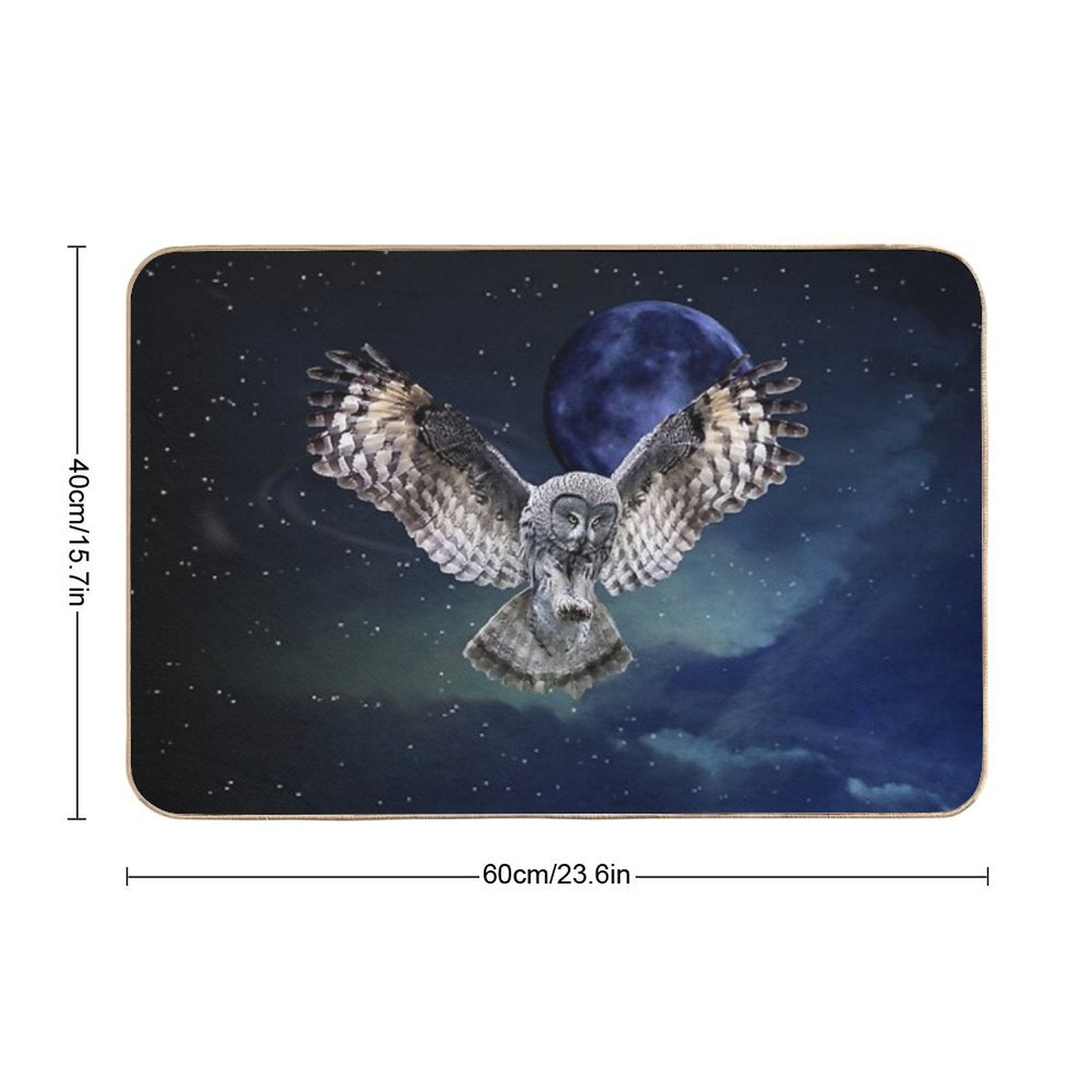 Owl in Flight  High-Traffic Bath Mat