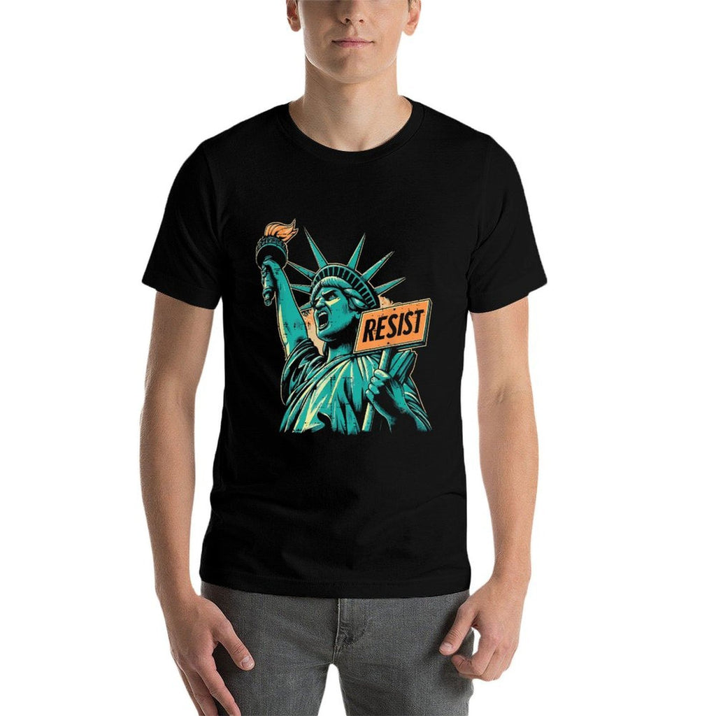 Statue Of Liberty Resist Protest Equality Women Men Kids  Relaxed-fit T-Shirt
