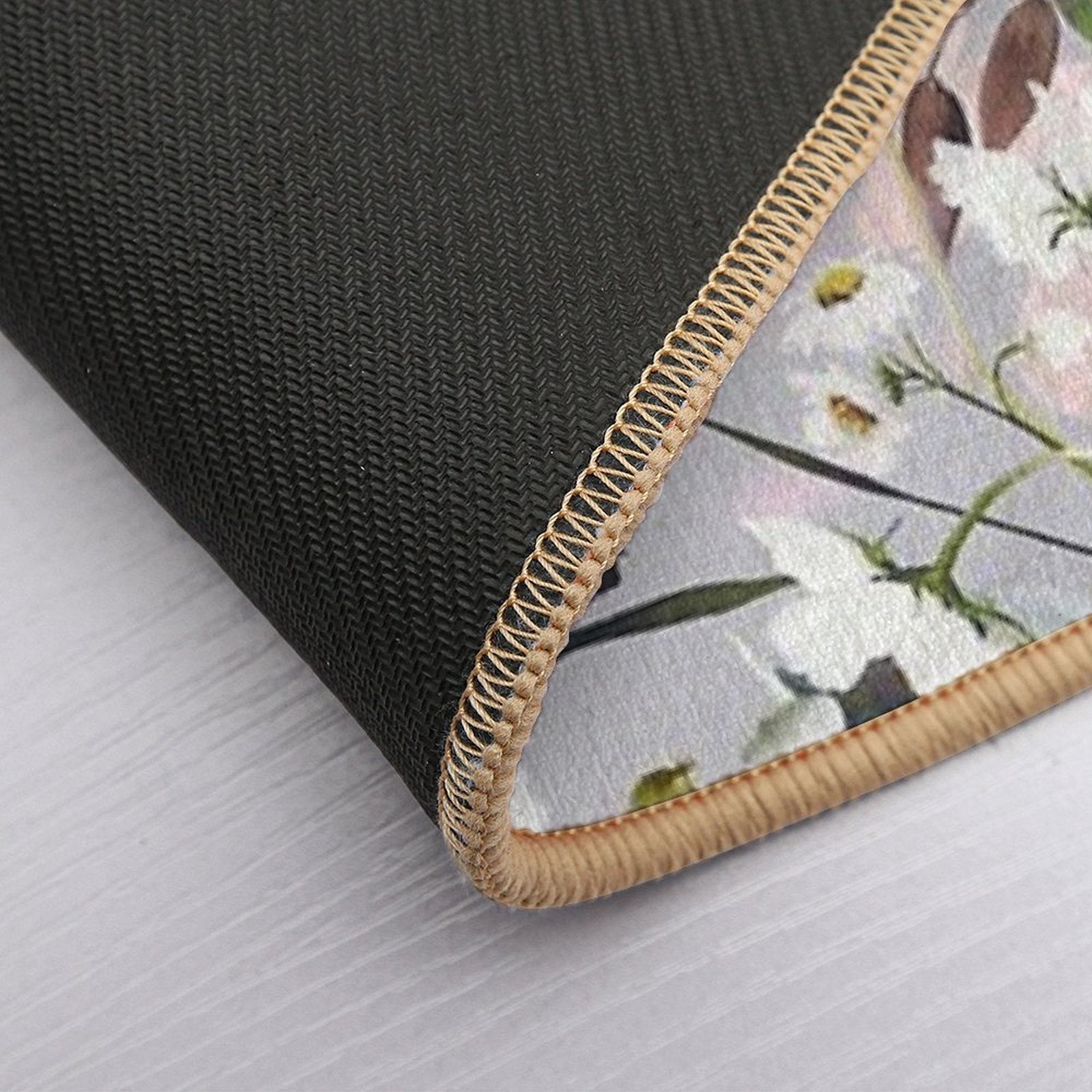 Wild Colorful Garden Bloom  Long-Lasting Bath Mat