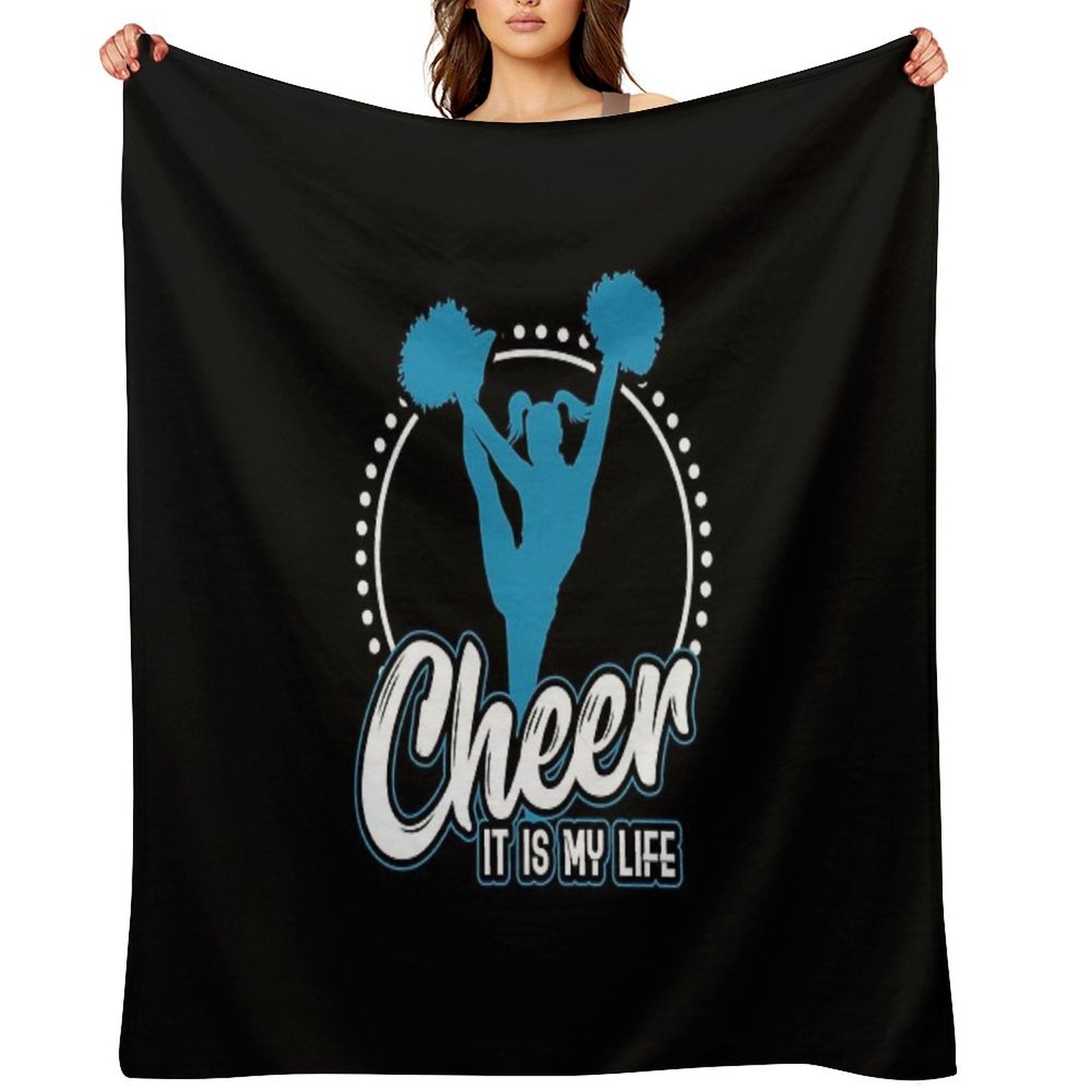 Cheerleader Cheerleading Gift Sport Hobby Multi-functional Throw Blanket