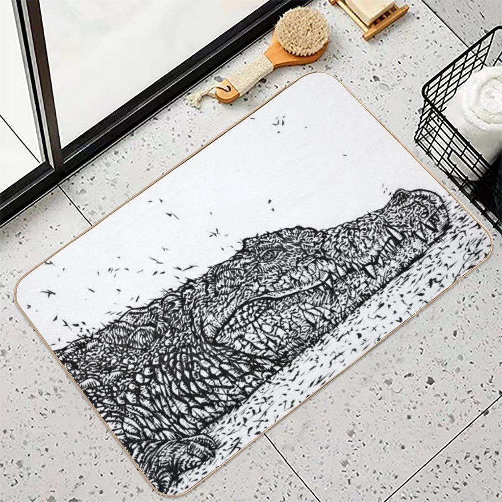 INK CROCODILE .1  Toxin-Free Bath Mat