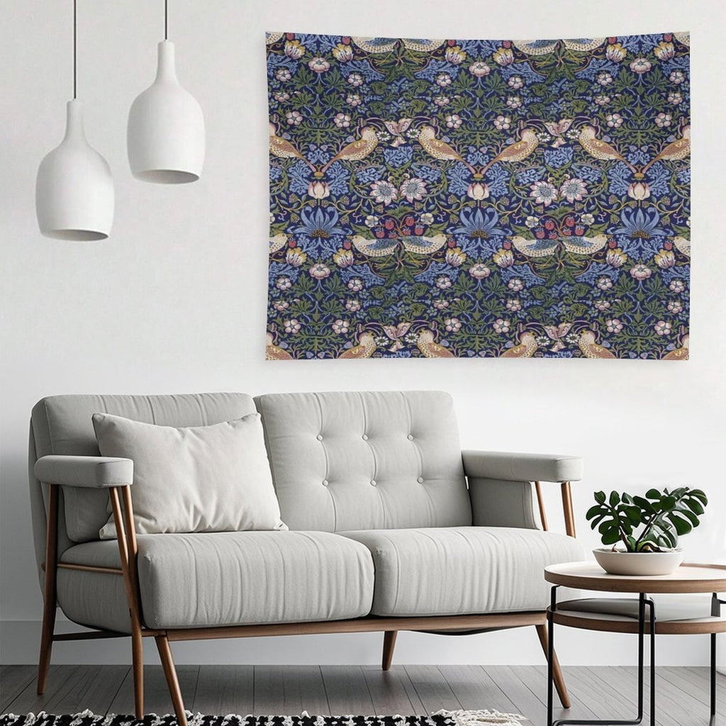 William Morris Strawberry Thief Design 1883 Tapestry