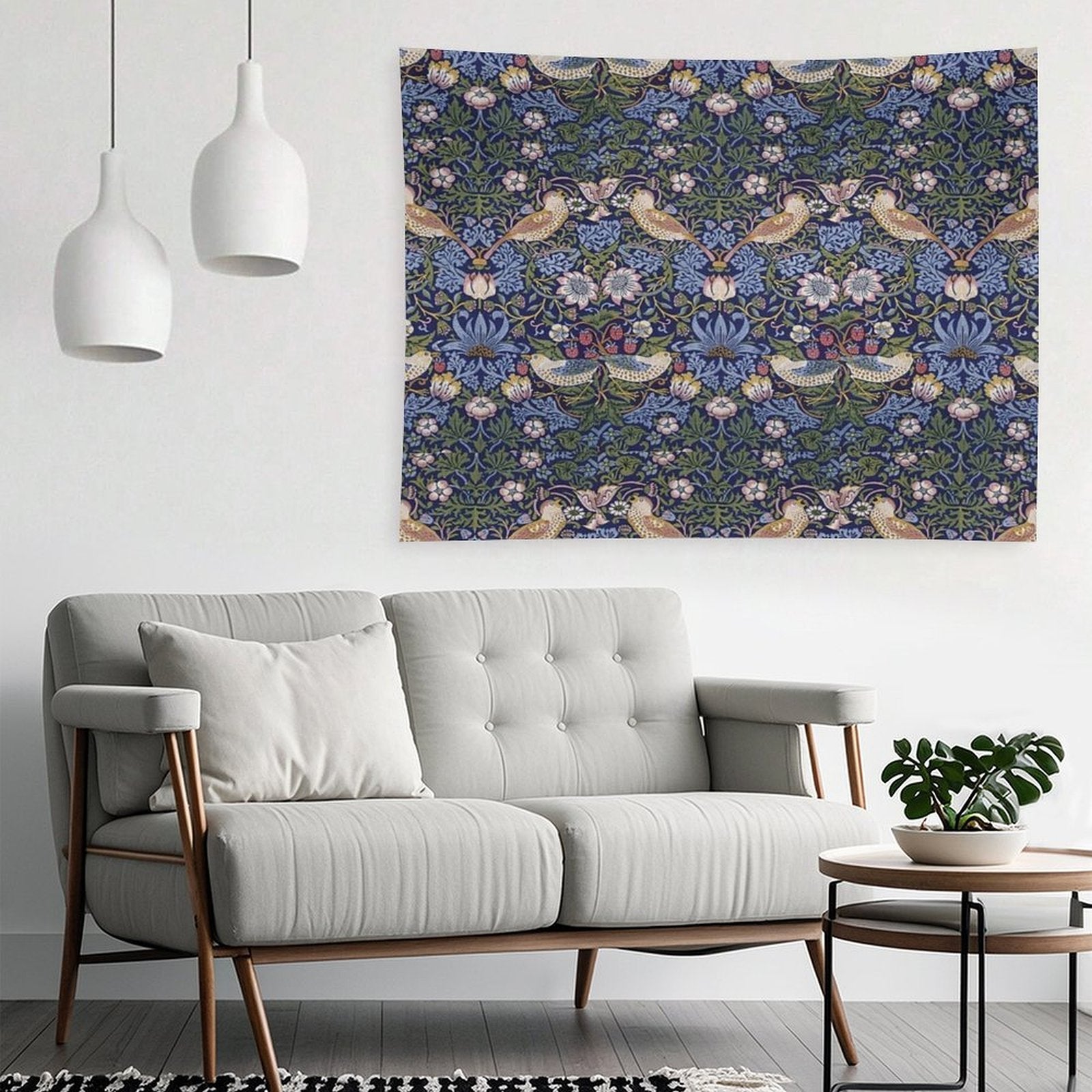 William Morris Strawberry Thief Design 1883 Tapestry
