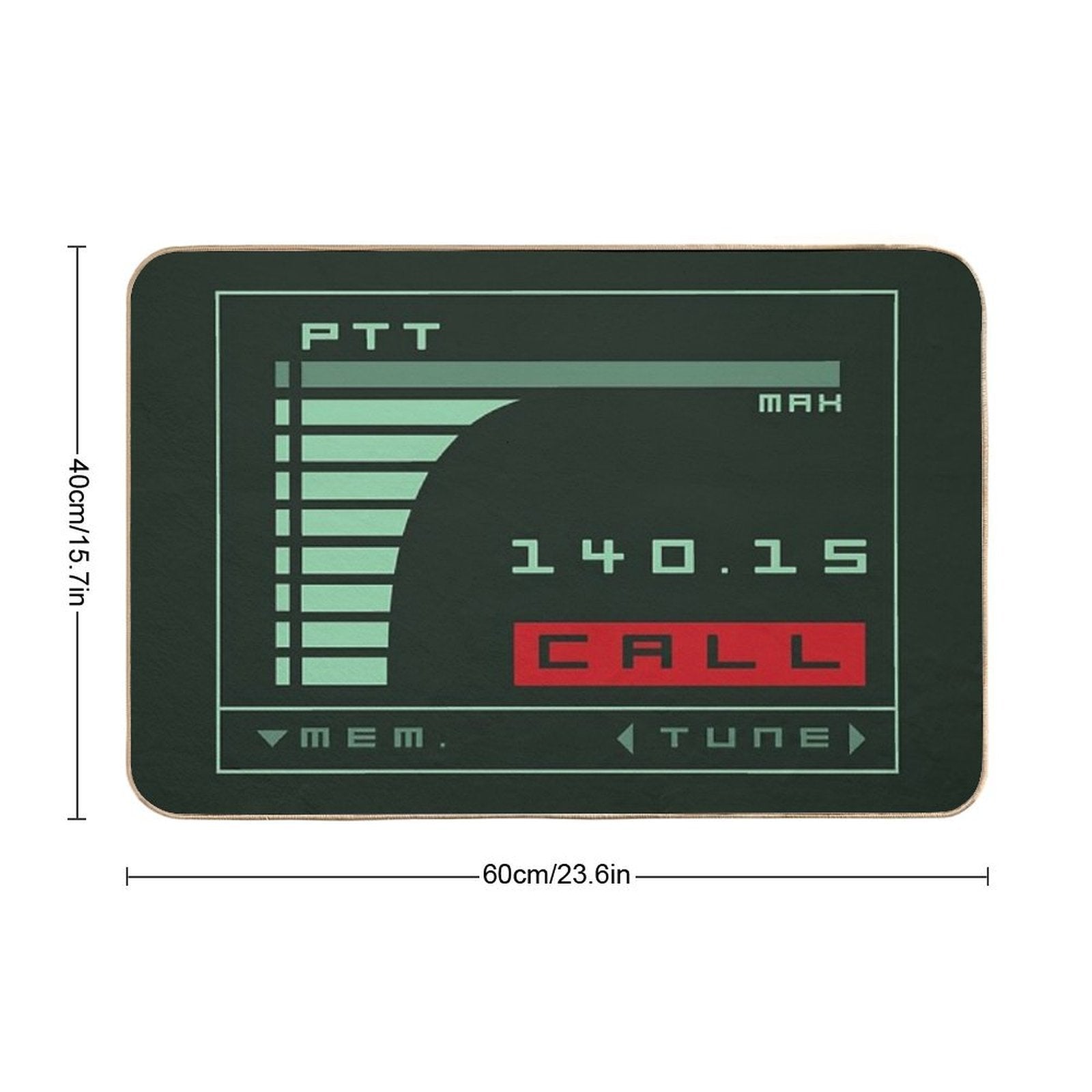 Metal Gear Solid Codec Screen - Inspired by Kojima's MGS  Easy To Clean Bath Mat