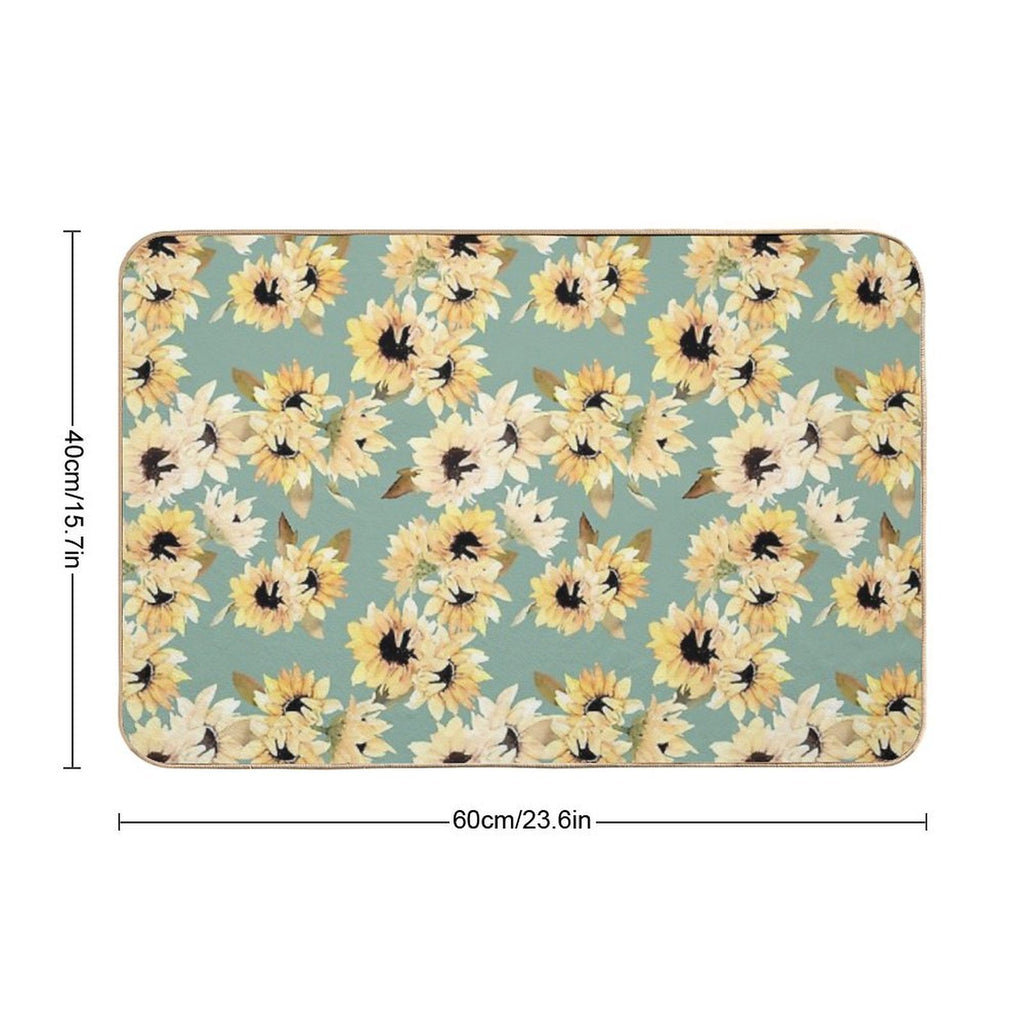 Blossom Sunflowers  Slip-Resistant Bath Mat