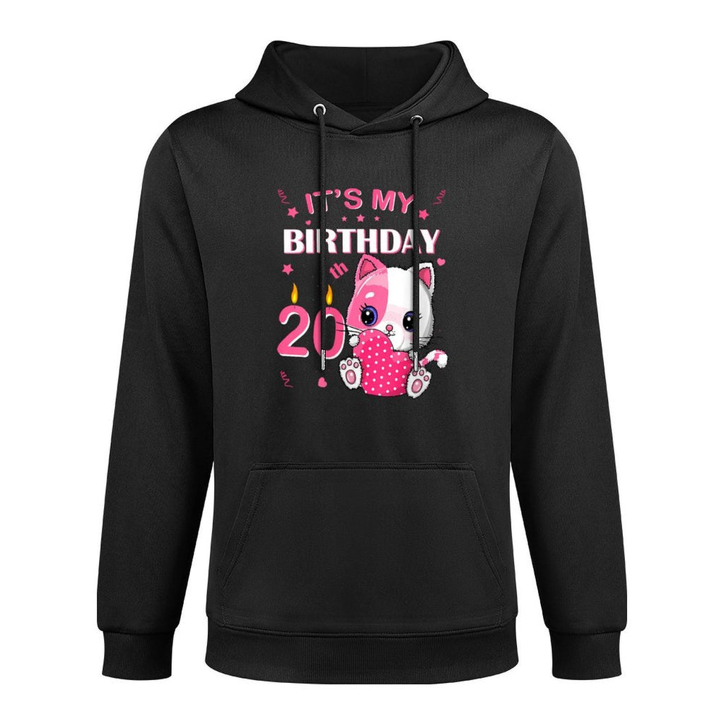 Womens 20Th Birthday Girl Cute Cat Outfit 20Th Years Old Bday Party Layering Staple Hoodie