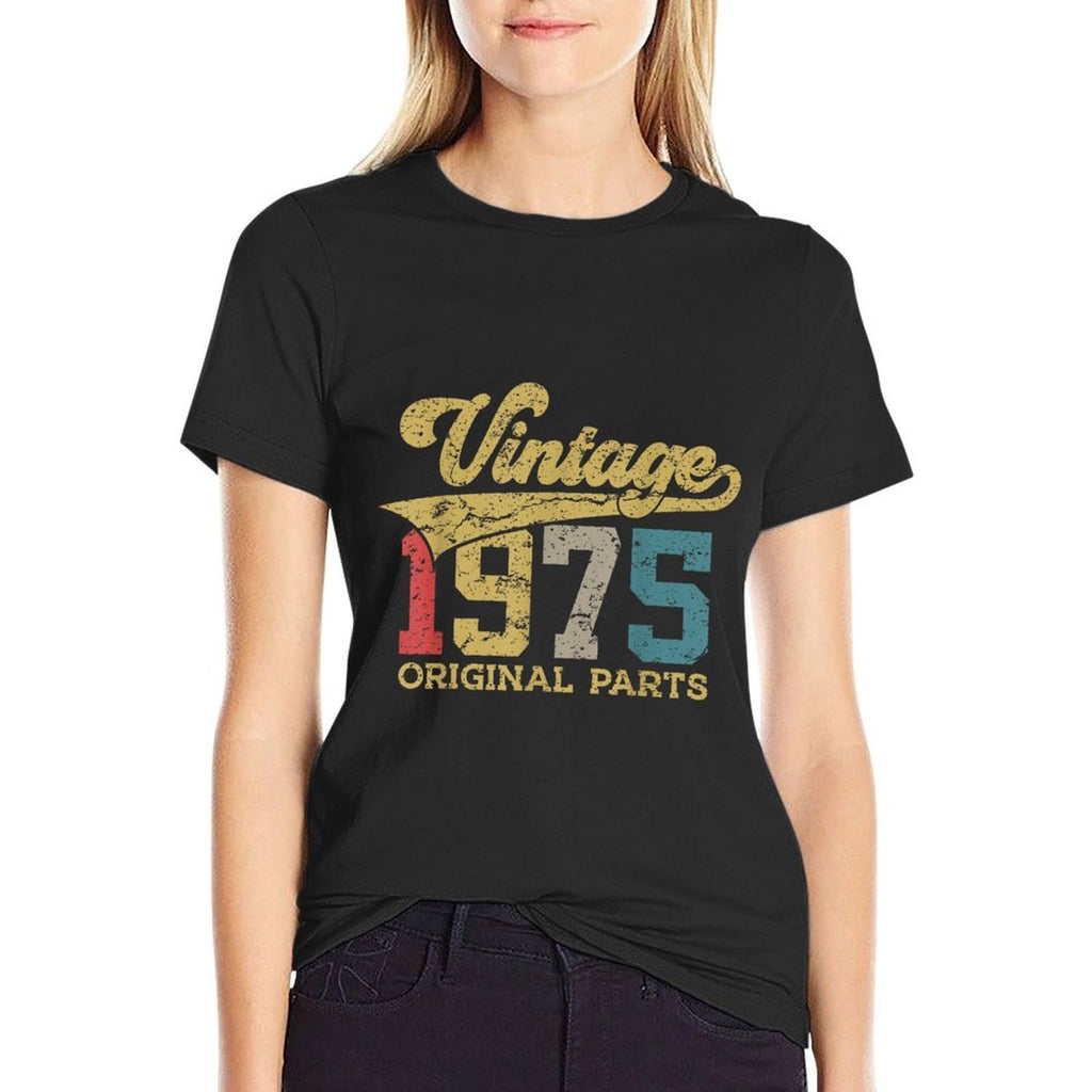 VINTAGE 1975 RETRO 50TH BIRTHDAY  Trendy Pattern T-Shirt