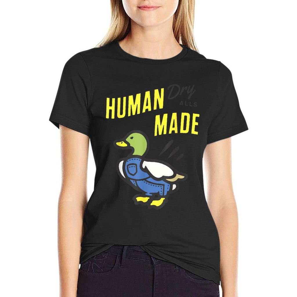 Duck Human Dry Alls Made  Tagless Design T-Shirt