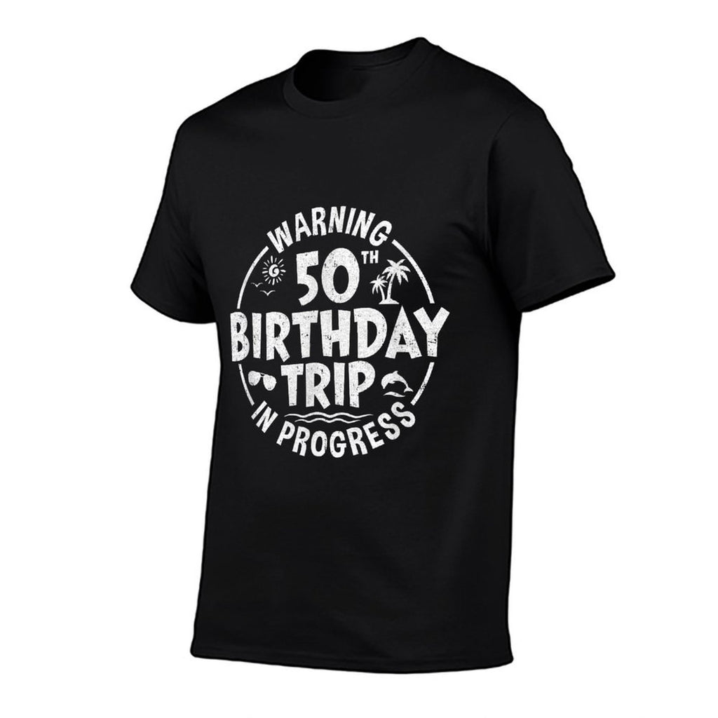 Warning 50Th Birthday Trip In Progress Funny 50 Years Old  Soft T-Shirt