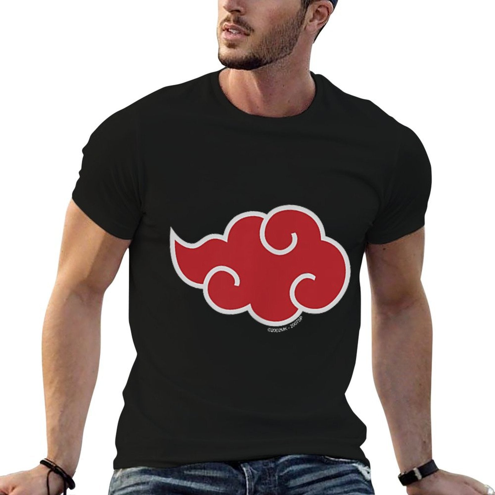 Naruto Shippuden Akatsuki Cloud  Heathered Texture T-Shirt