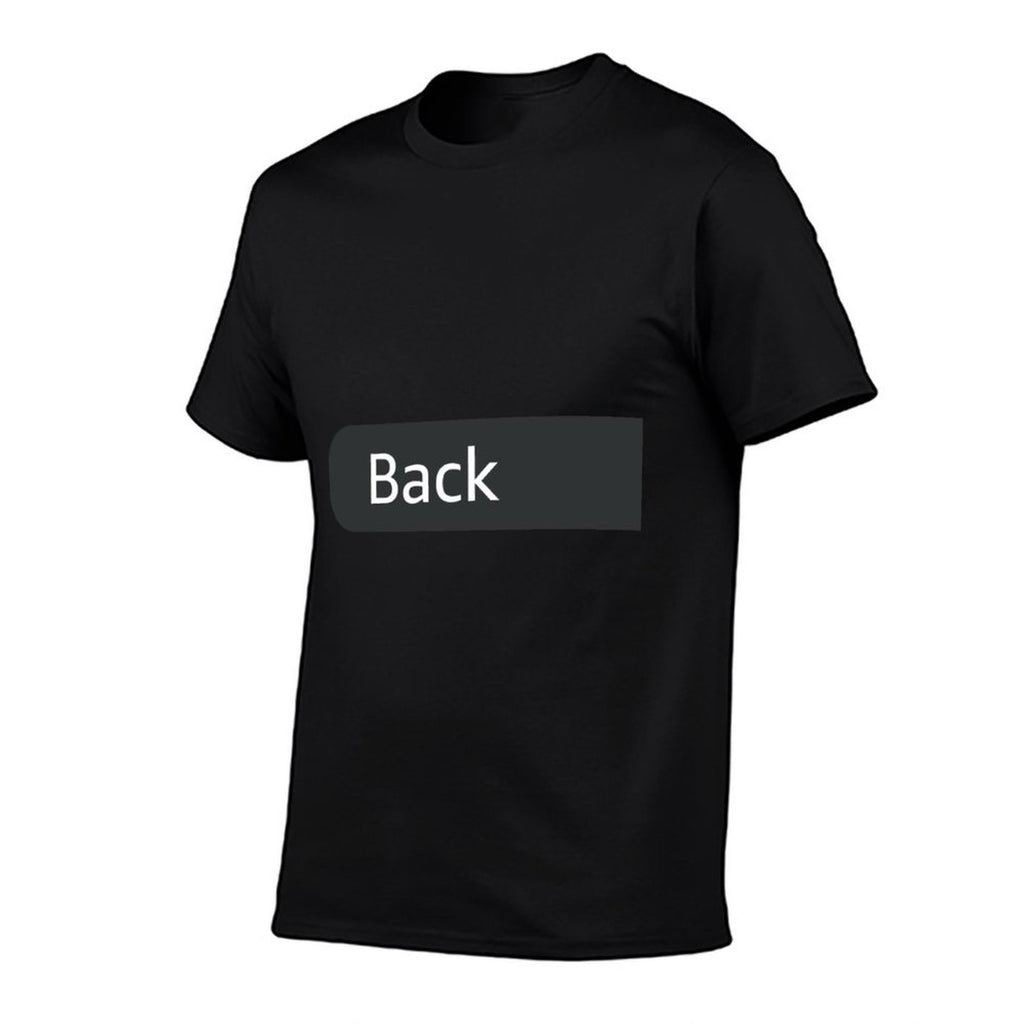 Front on A Design Mens Black That Says Front on The Back  Tagless Design T-Shirt