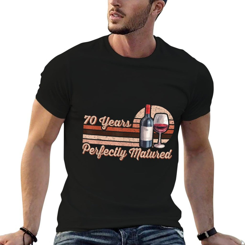 70 Years Perfectly Matured - Wine Lover - 70th Birthday  Breathable T-Shirt