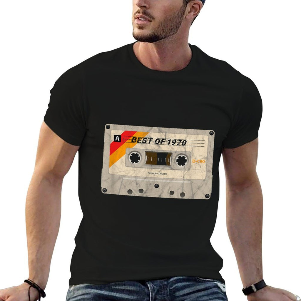 50th Birthdays - Best of 1970 Cassette Tape Nostalgia  Versatile T-Shirt