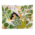Bathing with Plants Tapestry