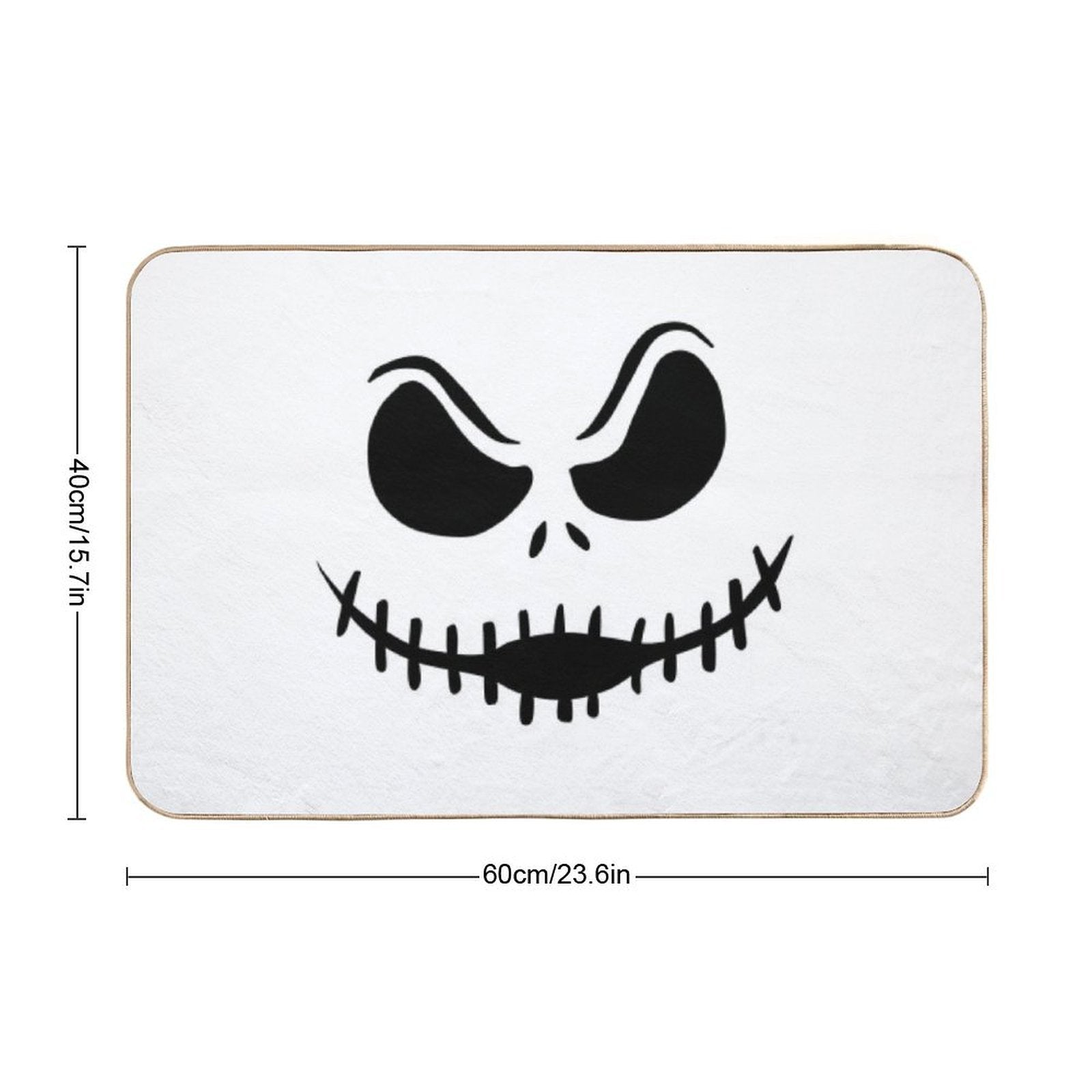 Jack Skellington Face  Rapid-Drying Bath Mat