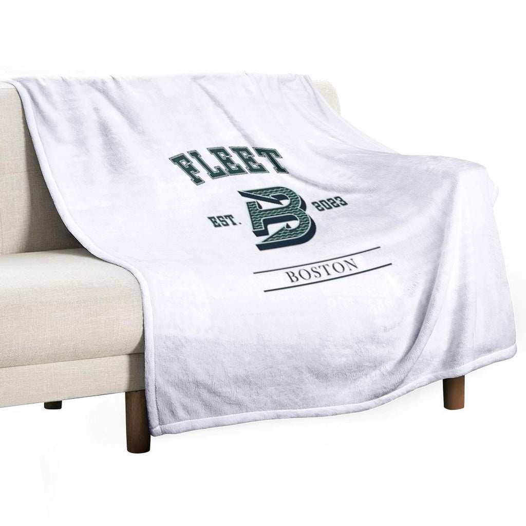 Boston Fleet PWHL Vintage Logo Comfort Throw Blanket