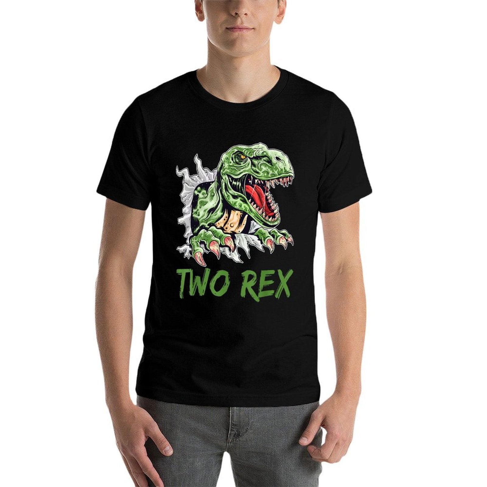 Two Rex It's My 2nd Birthday Dinosaur 2 Years Old Boys  Affordable Price T-Shirt