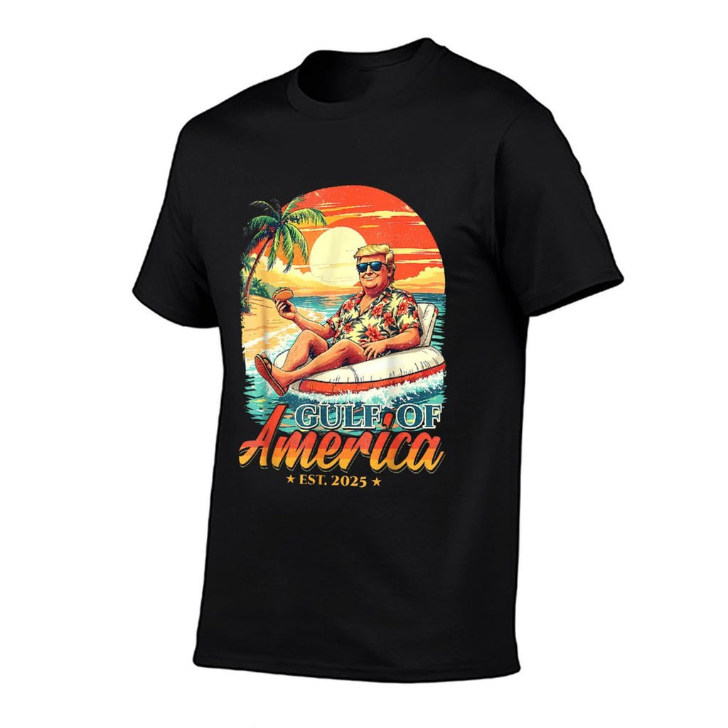 America's Gulf Trump 2024 Retro Beach USA America Mexico  Relaxed-fit T-Shirt