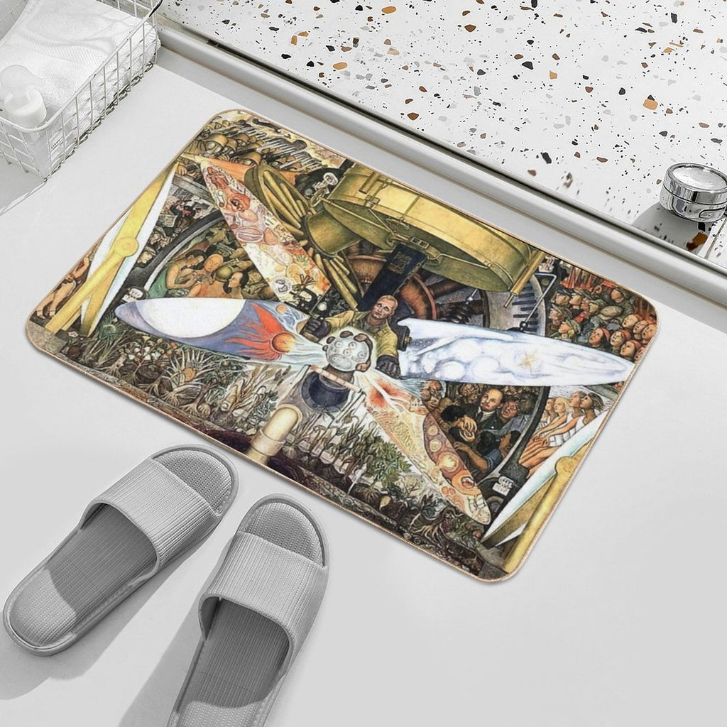 Diego Rivera Famous Paintings  Versatile Bath Mat
