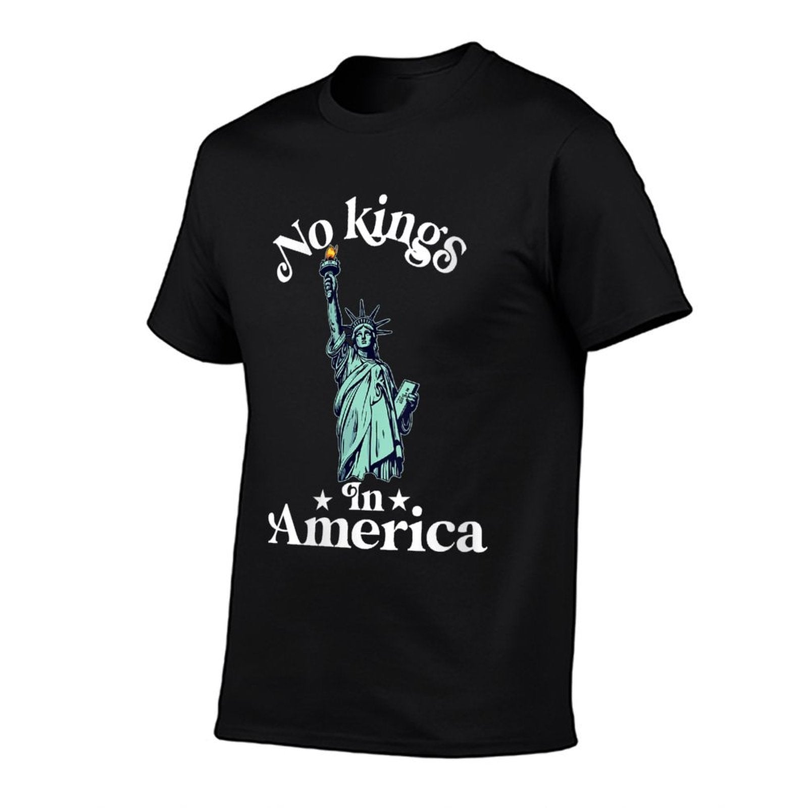 Womens No Kings in America Flag Protest Save Democracy  Versatile T-Shirt