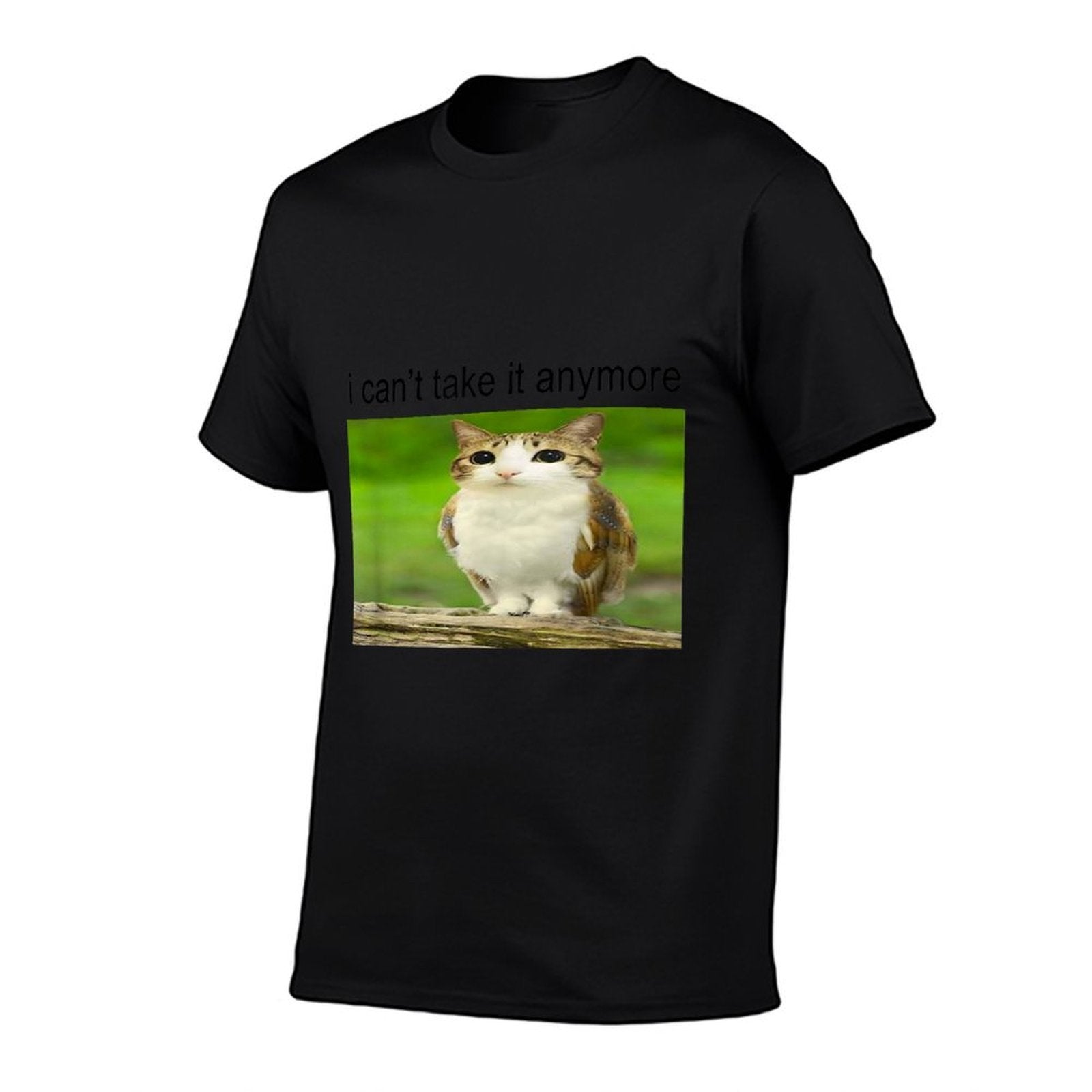 Silly Owl Cat Meme I Cant Take It Anymore  Trendy Pattern T-Shirt