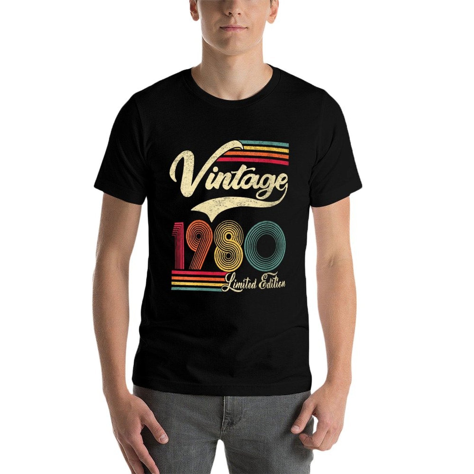 Womens 1980 40th Birthday Gift Vintage Retro Men Women 40 Years Old  Trendy Pattern T-Shirt