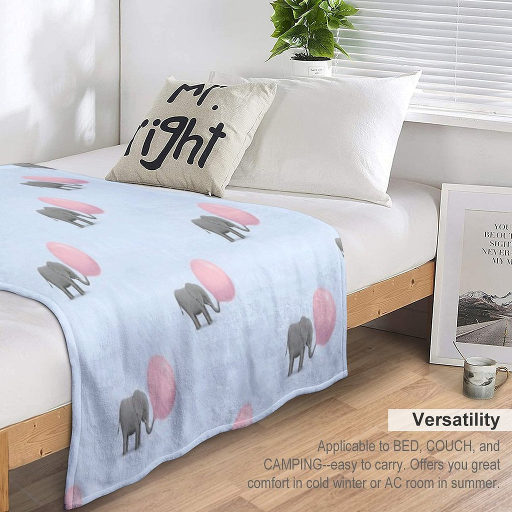 Jumbo Bubble Gum Velvety-soft Throw Blanket