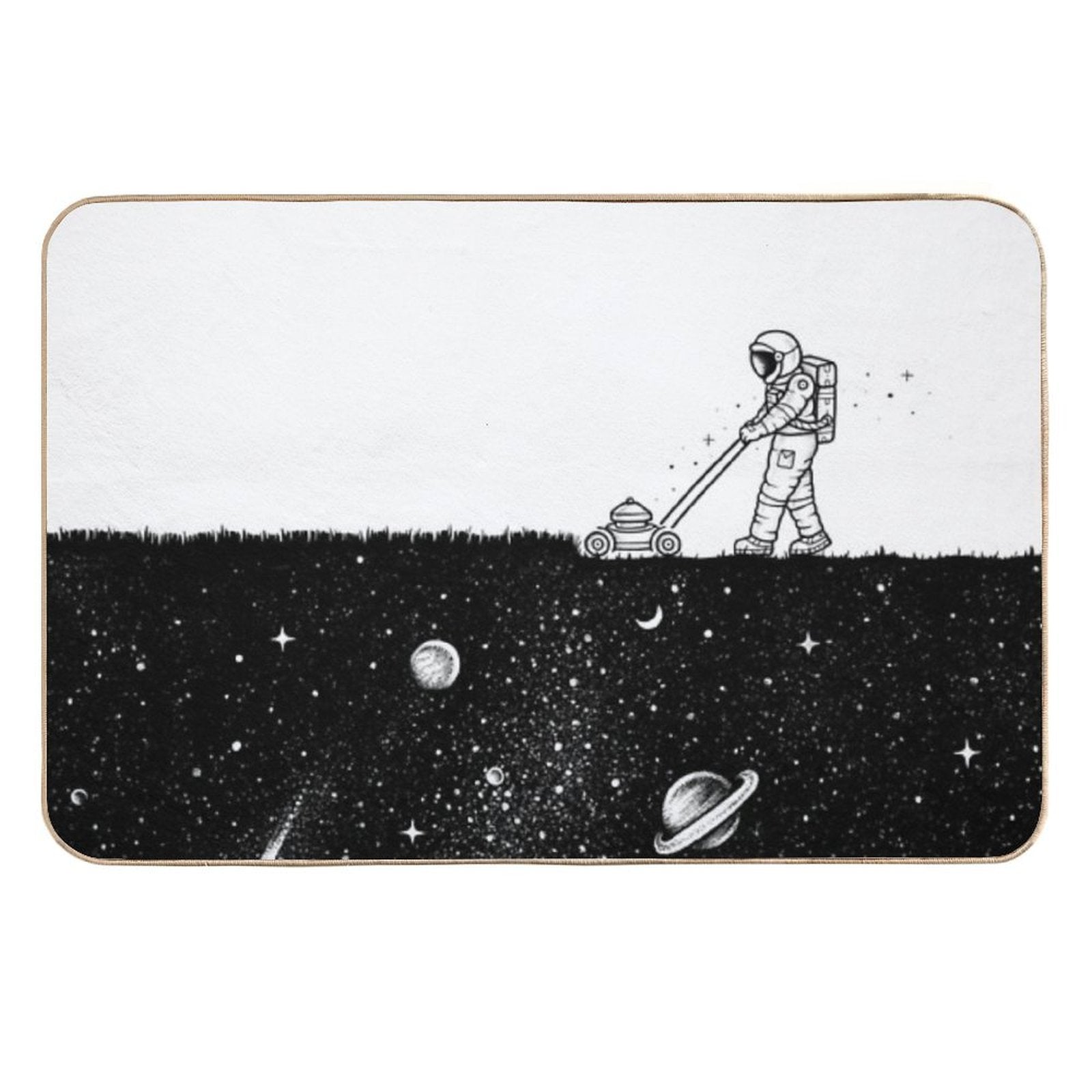 Space Cut  Easy To Clean Bath Mat