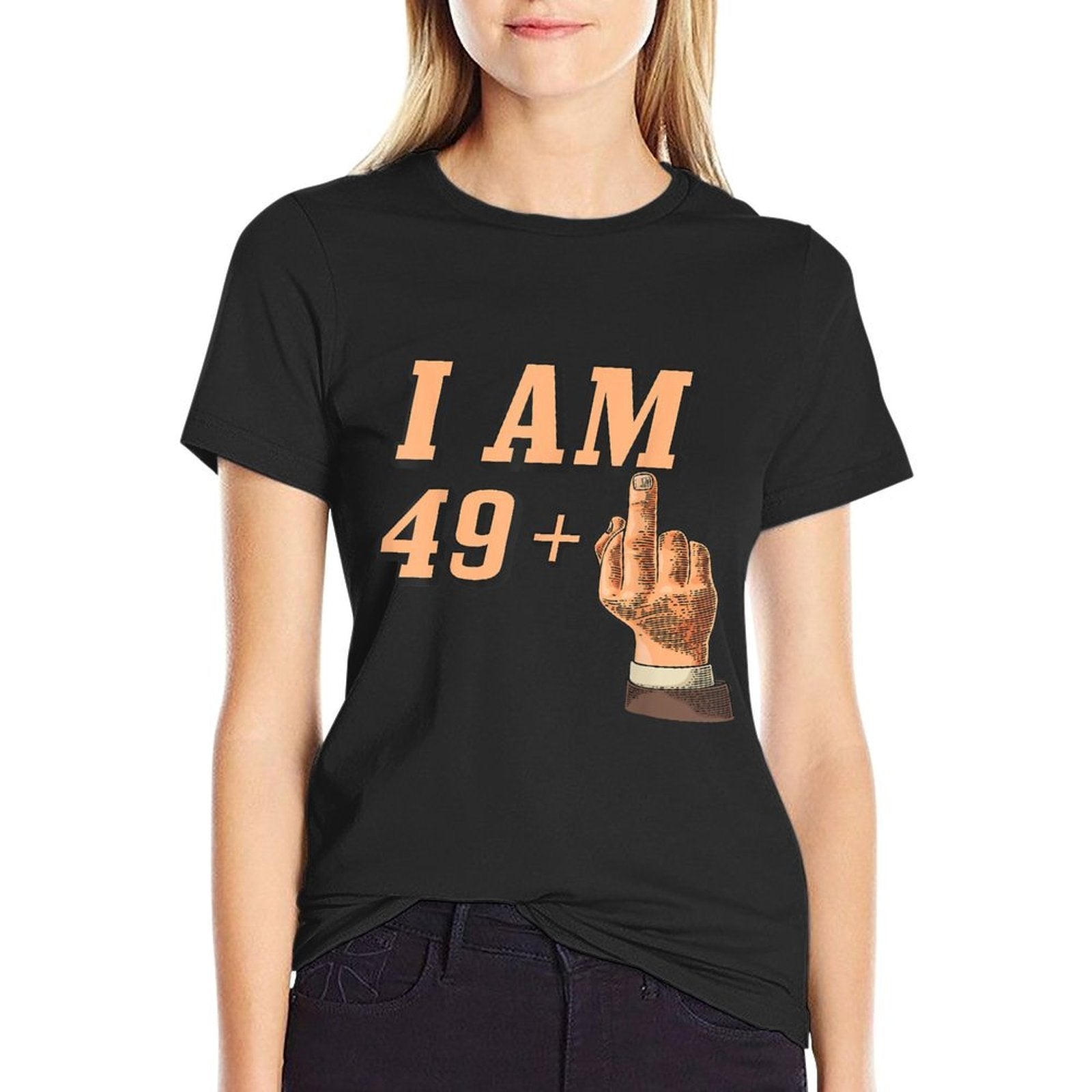 I Am 50 (funny 50th Birthday Present Shirt)  Heathered Texture T-Shirt