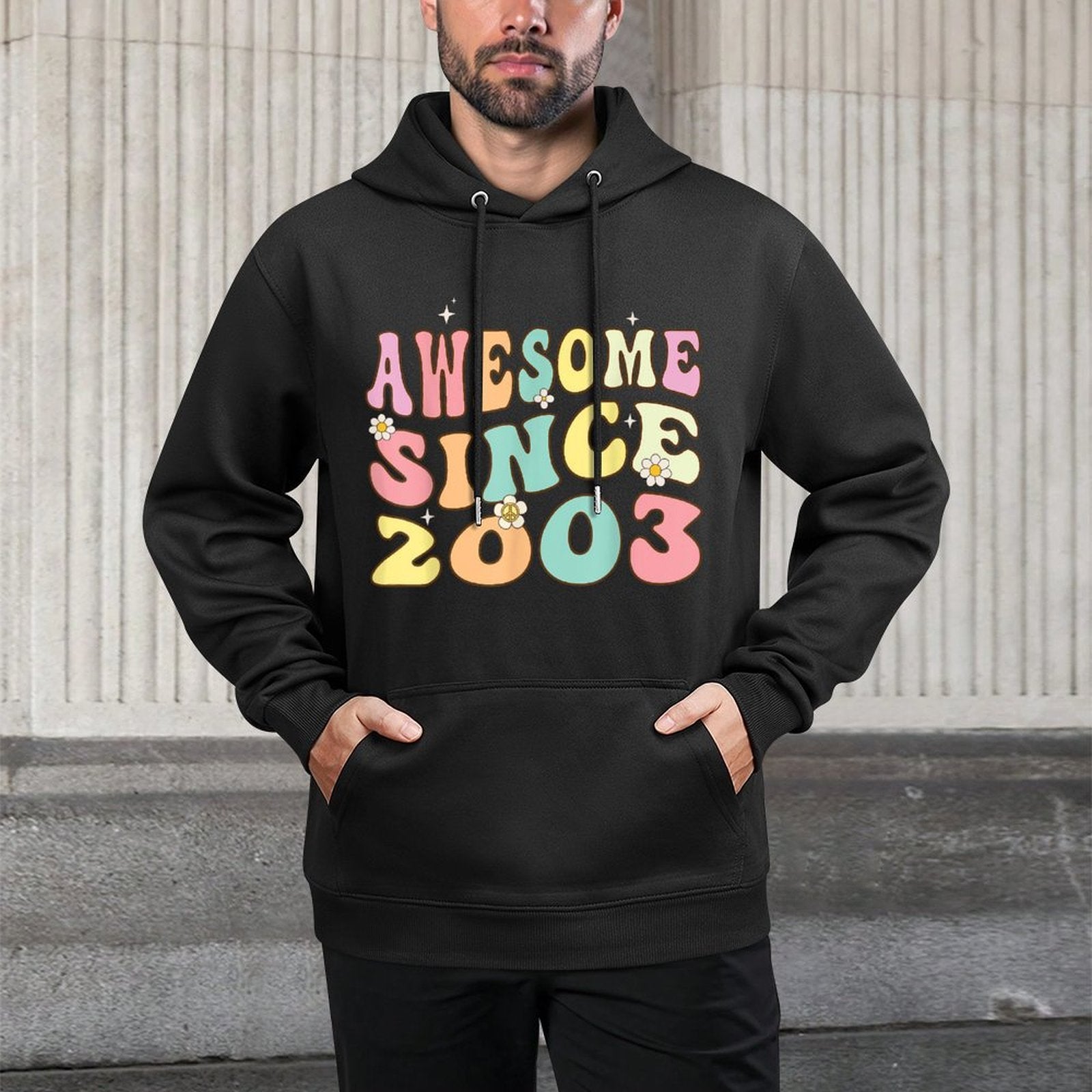 Awesome Since 2003 Groovy 22 Year Old 22nd Birthday Customizable Surface Hoodie