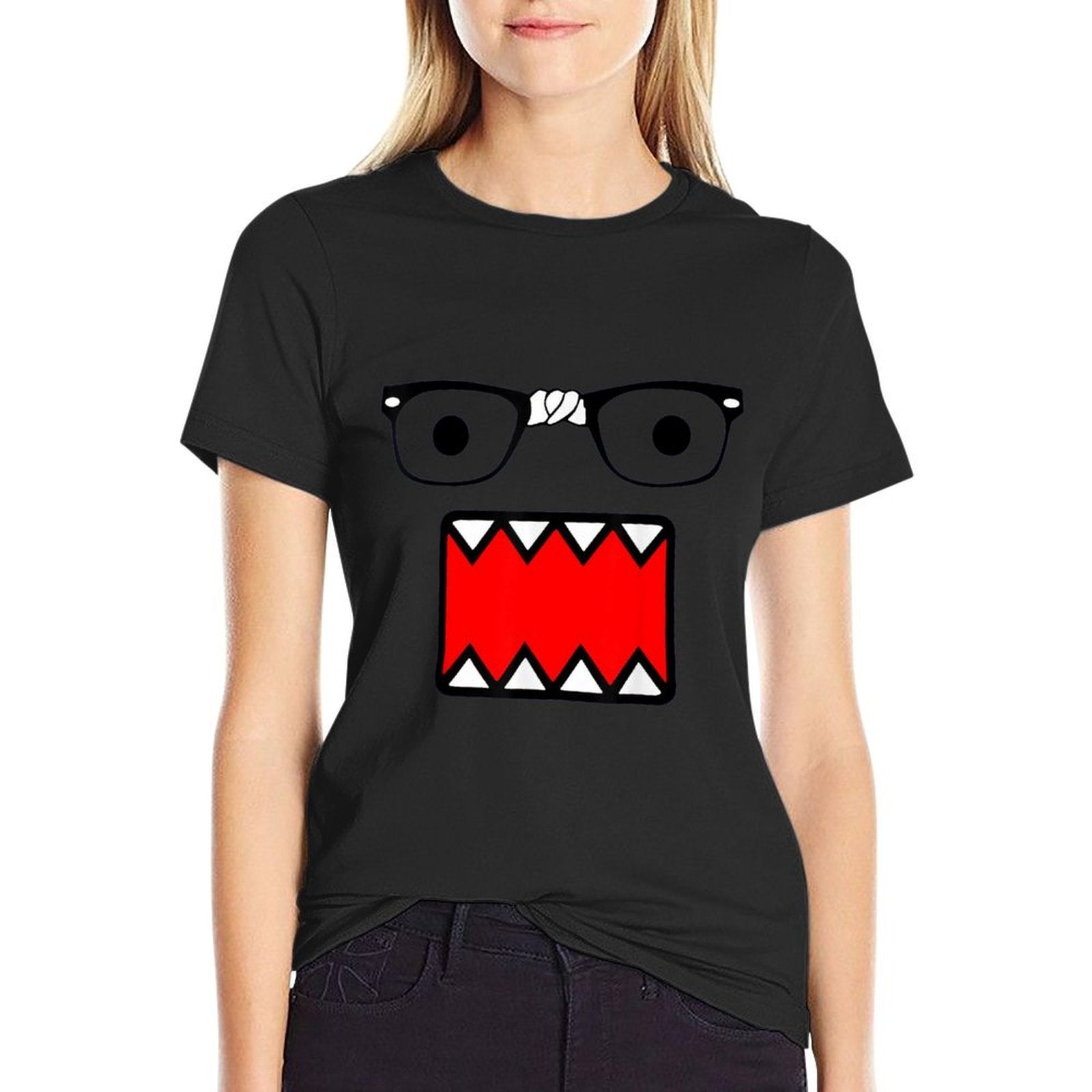 Domo Kun Face 2000's Vintage Cartoon  Durable T-Shirt