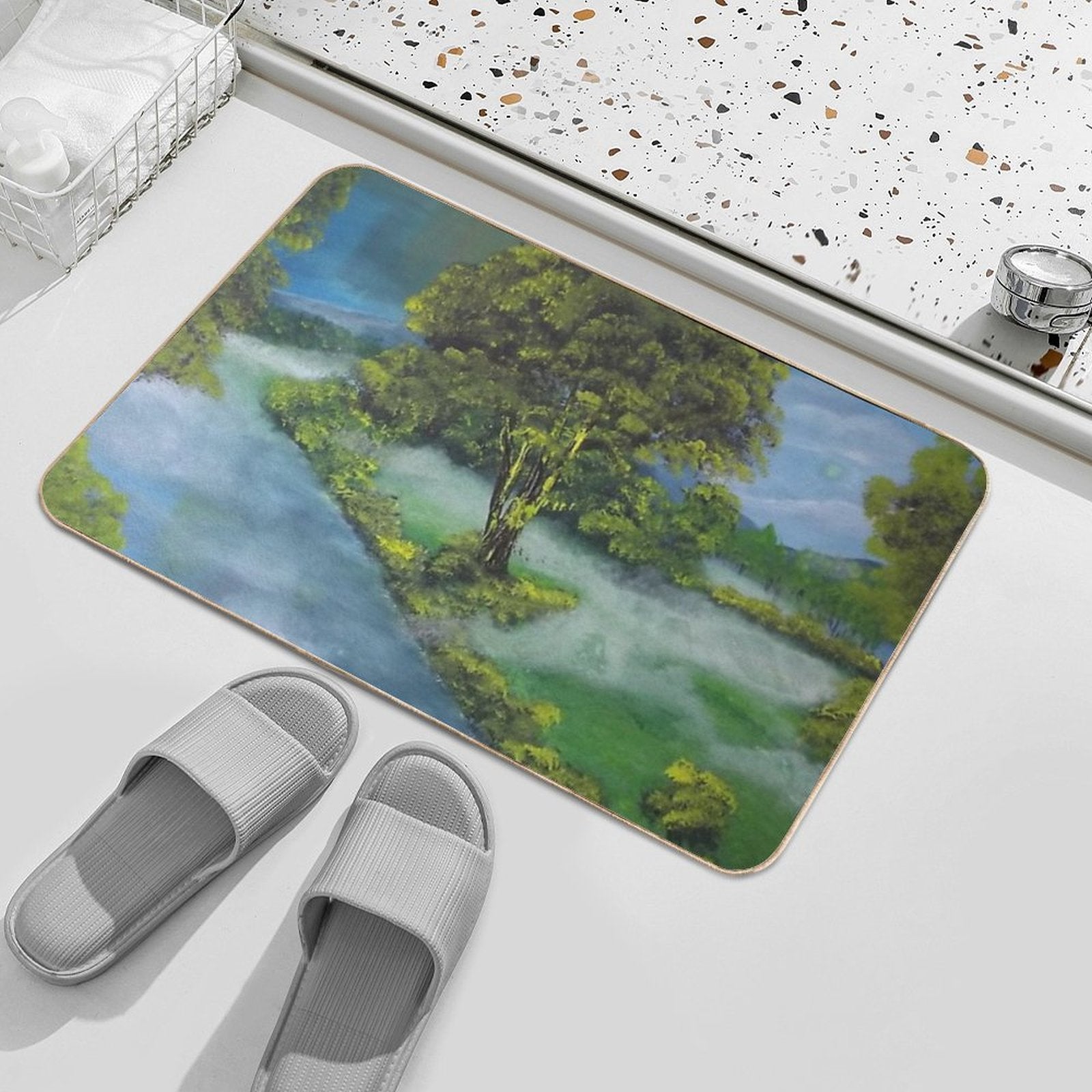 The Morning Dew  Non-Slip Bath Mat