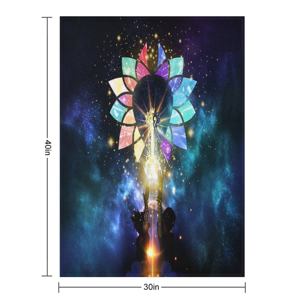Kingdom Hearts - Combined Keyblade Durable Throw Blanket