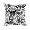 Tattoos Collage Soft Luxury Feel Throw Pillow