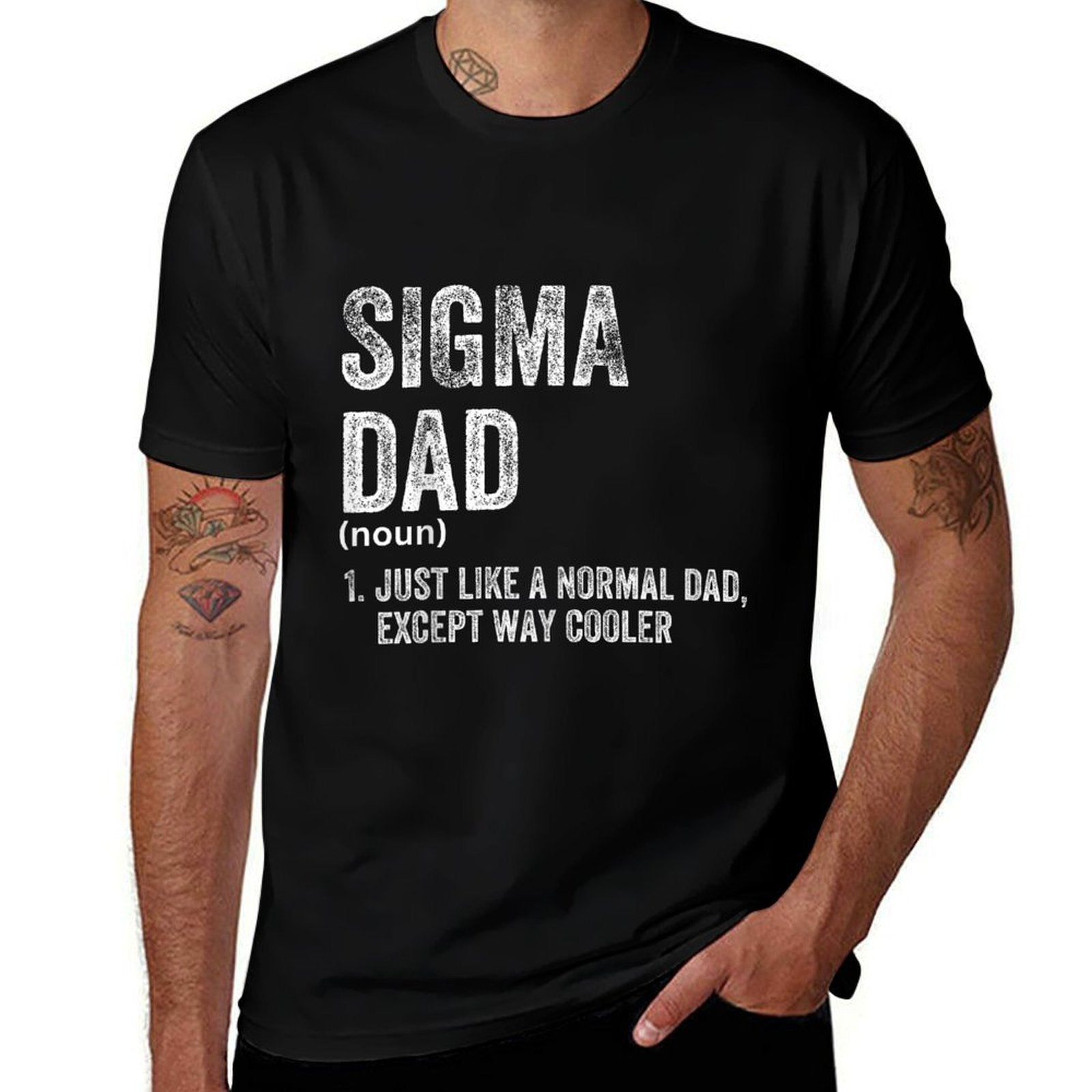 Sigma Dad Funny Meme Sigma  Trendy Pattern T-Shirt