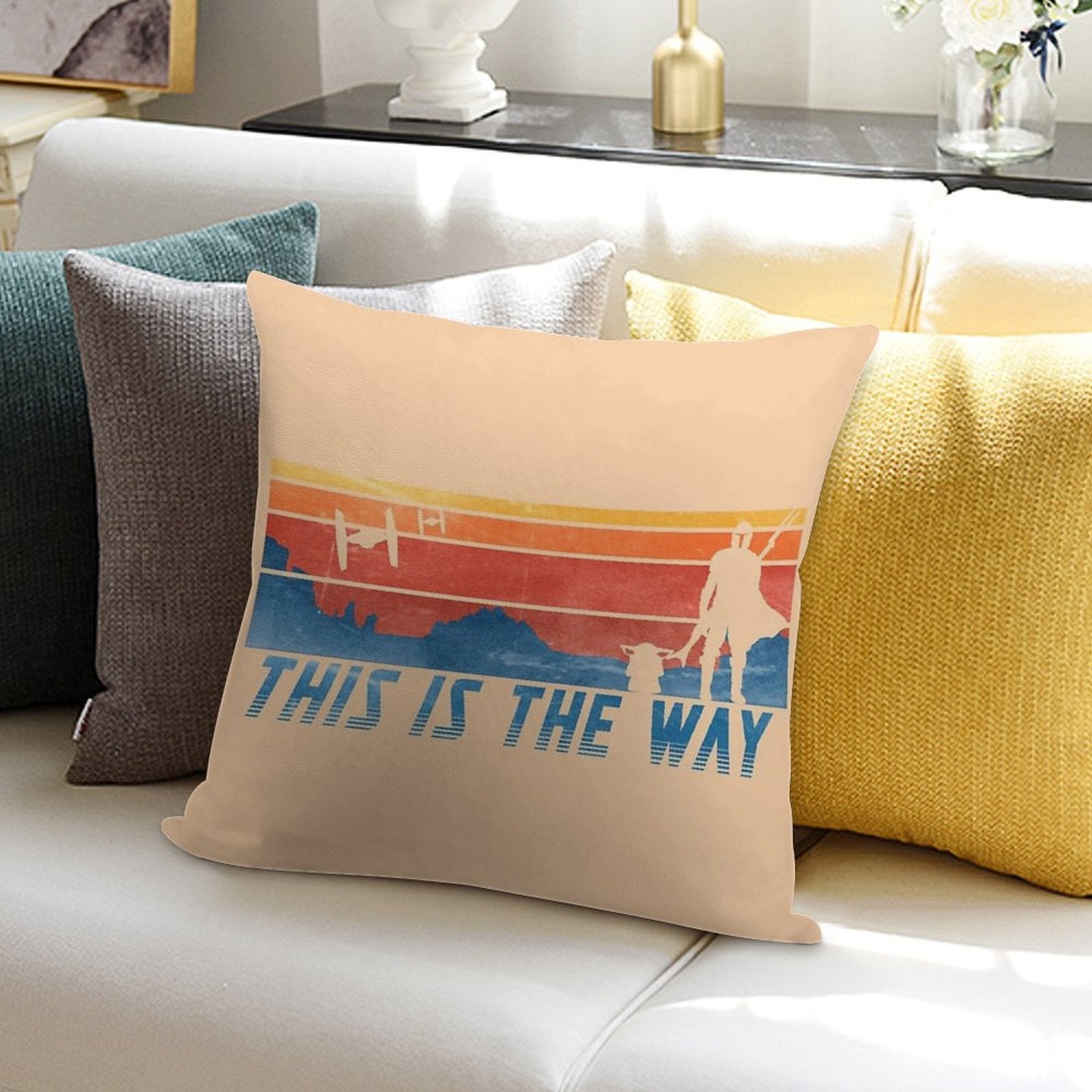 This Is The Way Soft Decorative Cover Throw Pillow