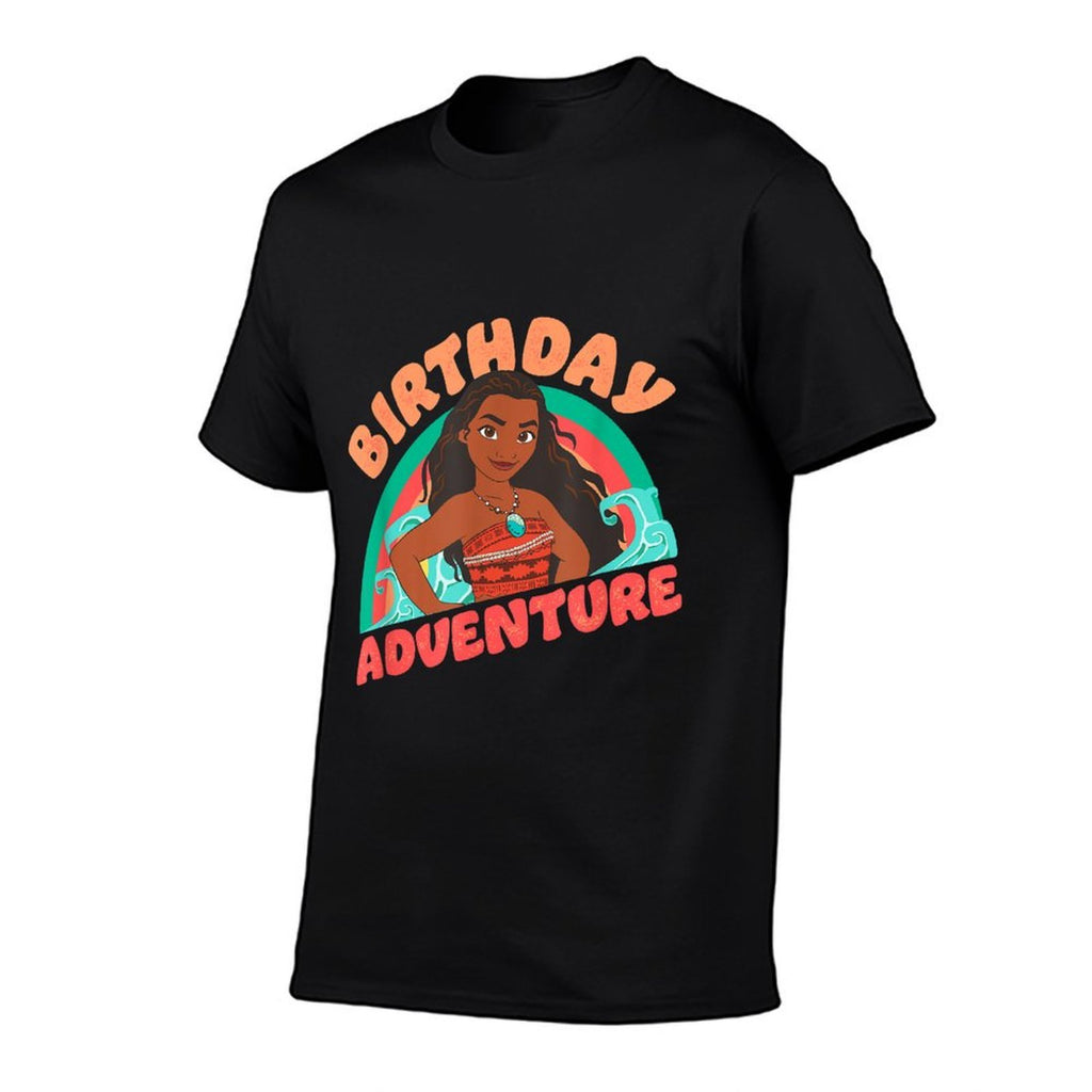 Disney Moana Brave Moana Birthday Adventure Big Chest Logo  Vintage-inspired T-Shirt