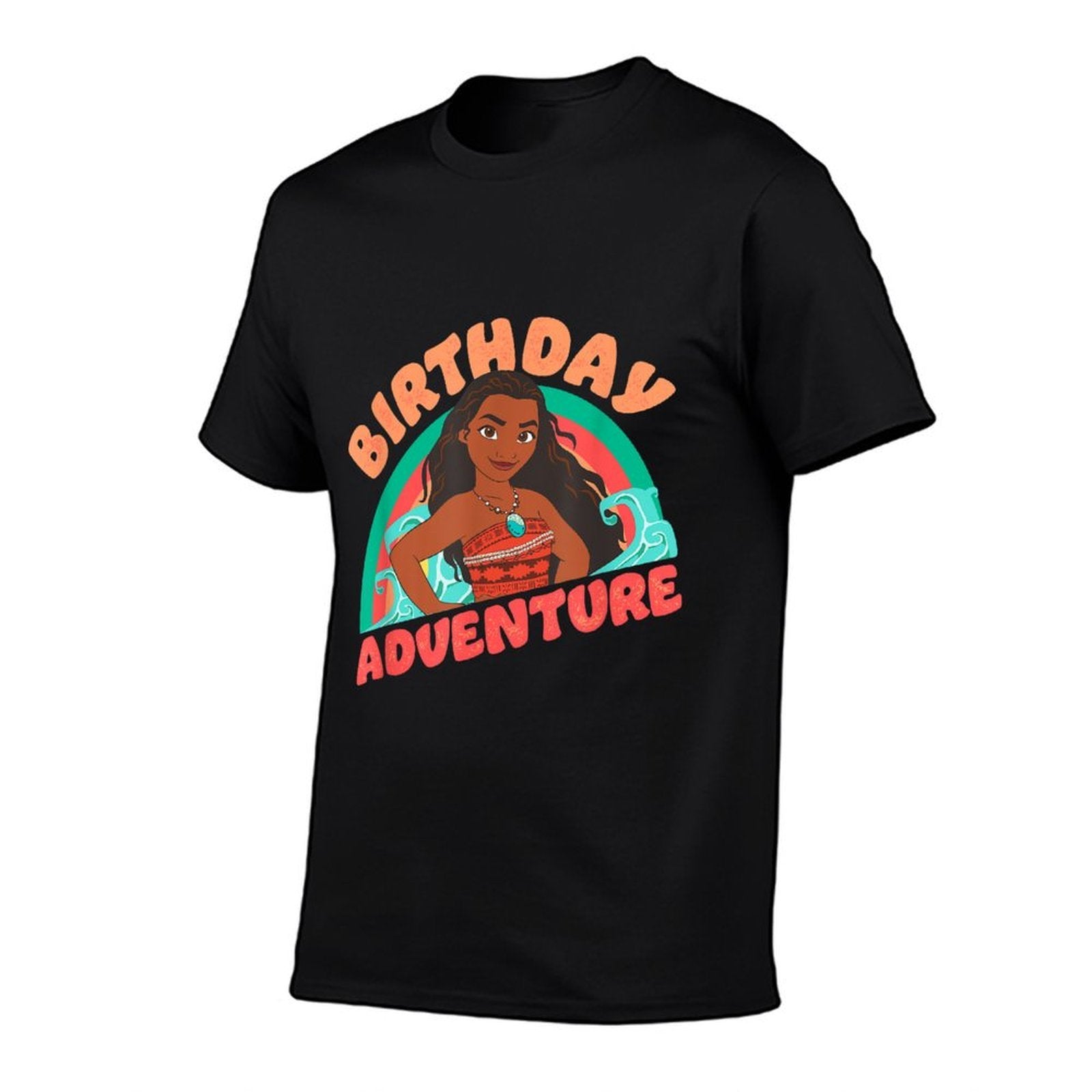 Disney Moana Brave Moana Birthday Adventure Big Chest Logo  Vintage-inspired T-Shirt