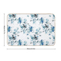 Blue Floral with Dragonflies  Dirt-Trapping Bath Mat