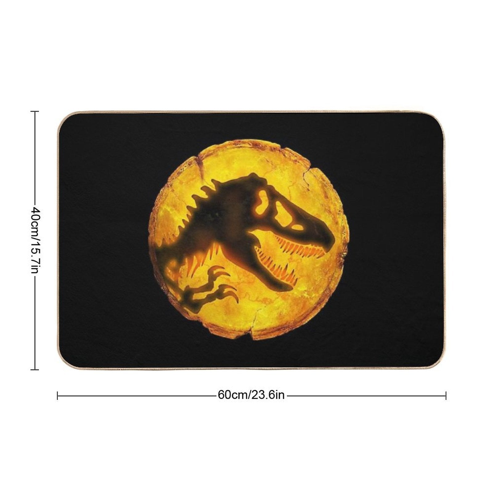 Logo Tyrannosaurus Amber  Stain-Proof Bath Mat