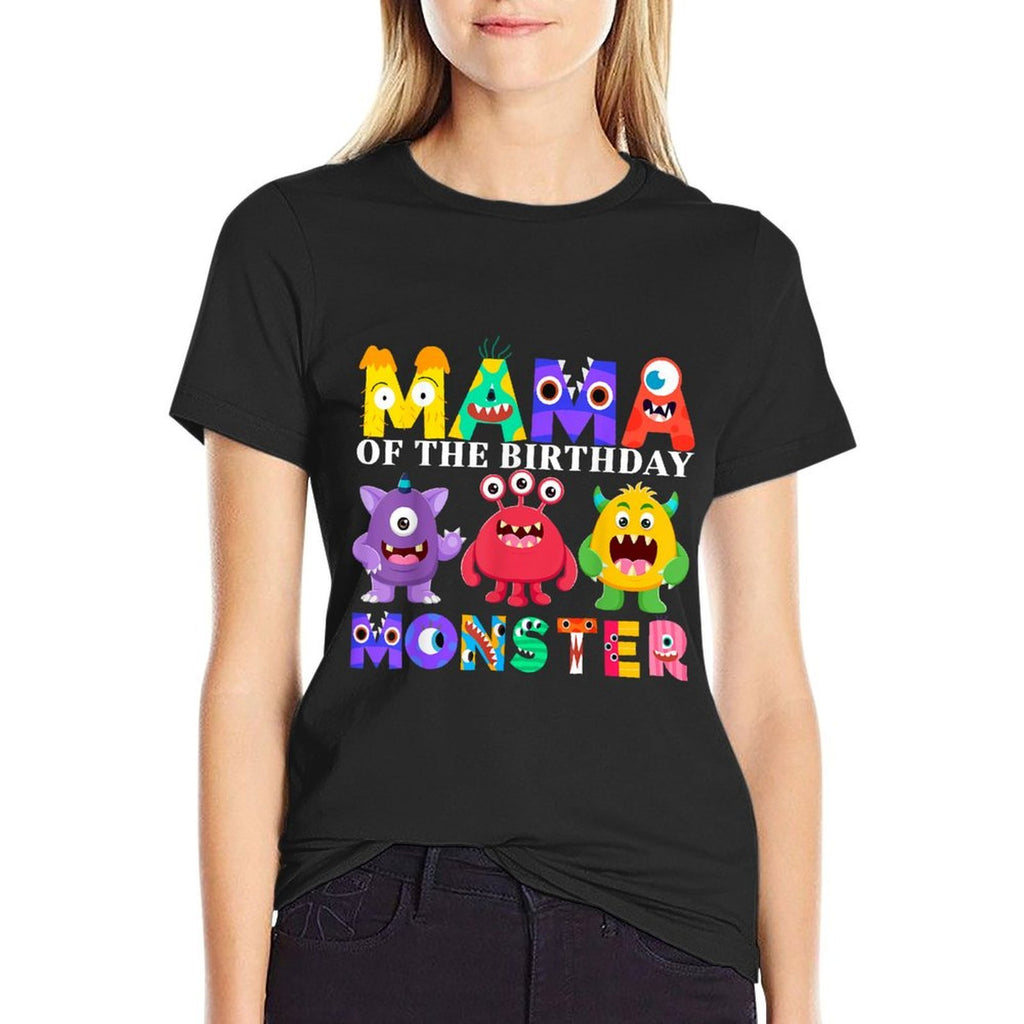 Mama Little Monster Kids 1st Birthday Party Family Monster  Breathable T-Shirt