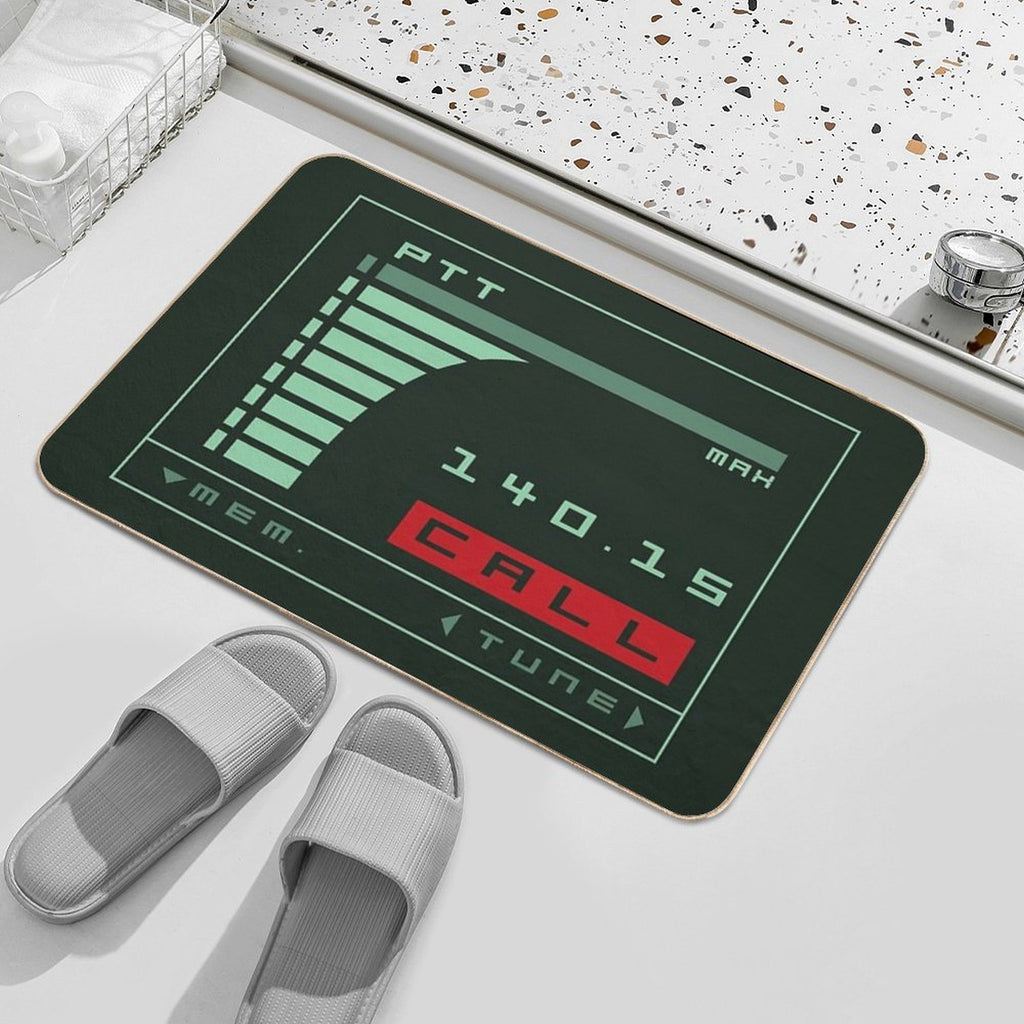 Metal Gear Solid Codec Screen - Inspired by Kojima's MGS  Easy To Clean Bath Mat