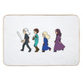 Chibi Witcher Fam  Non-Slip Bath Mat