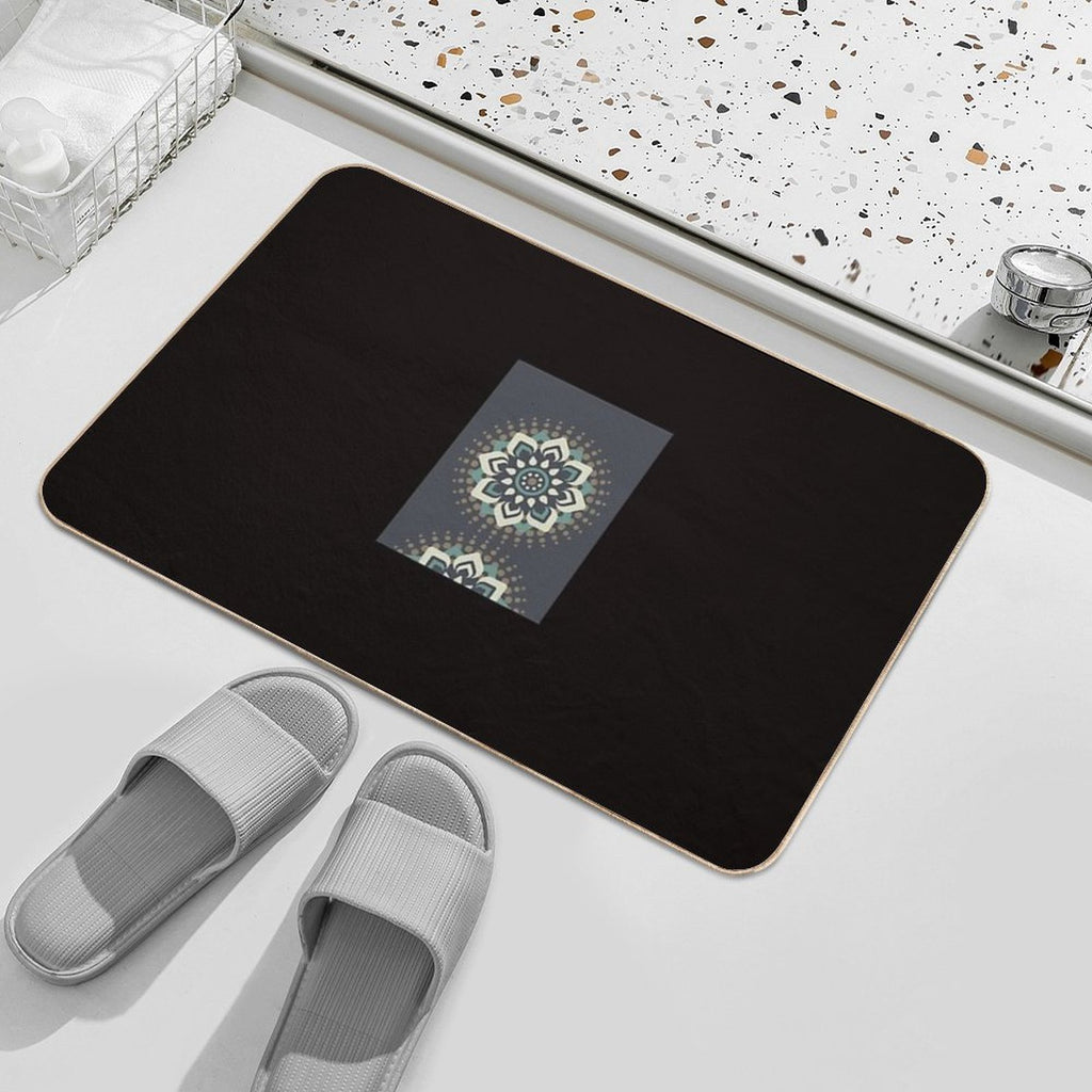 Mandala  Dirt-Trapping Bath Mat