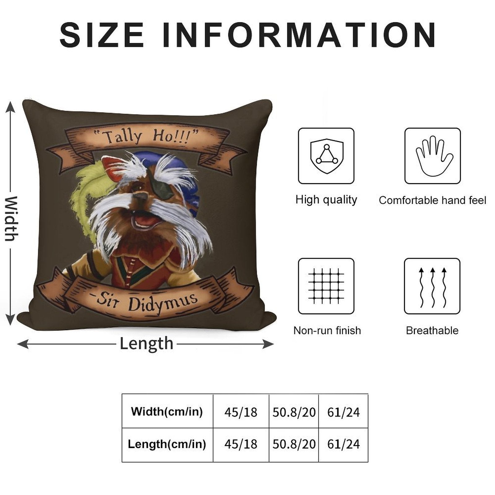 Sir Didymus Soft Fade-Resistant Throw Pillow