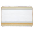 Line Art Neutral Yellow  Stain-Proof Bath Mat