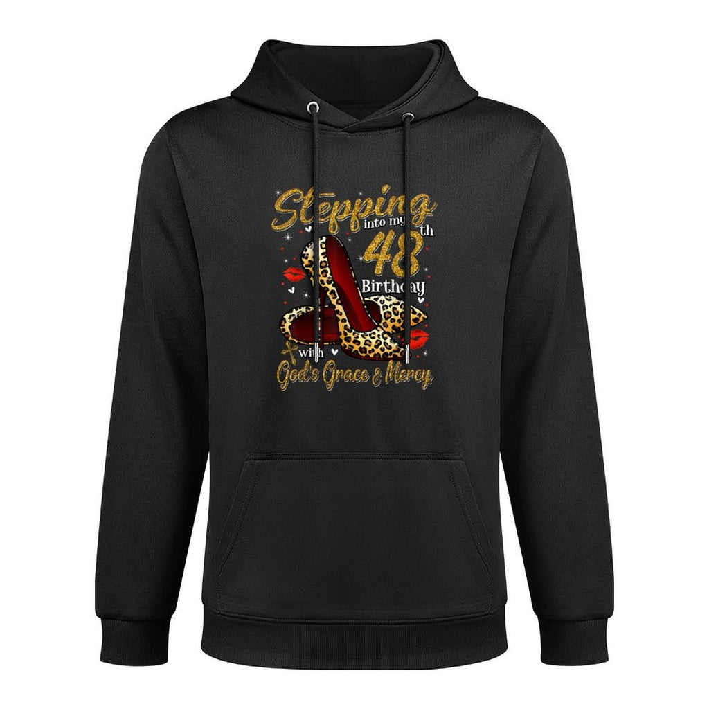 High Heels Stepping Into My 48th Birthday 48 And Fabulous Kangaroo Pocket Hoodie