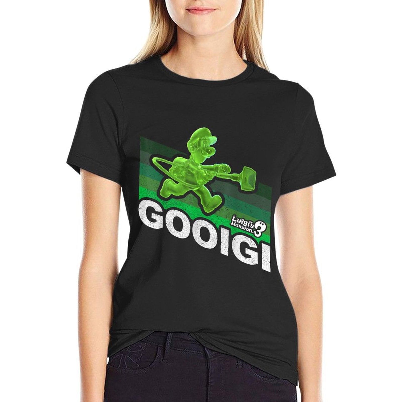 Luigi's Mansion 3 Gooigi Retro Line  Odor-resistant T-Shirt