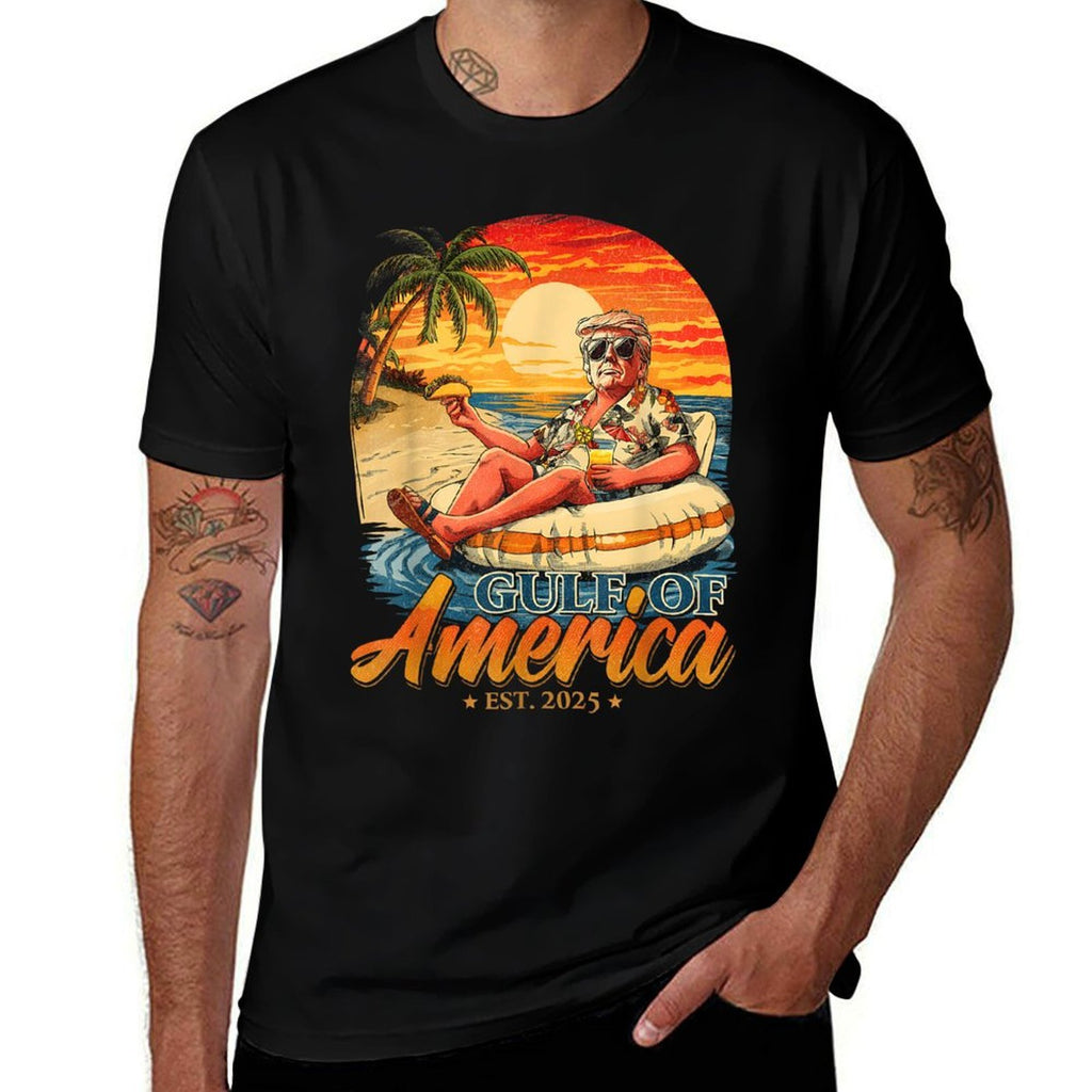 Funny Trump America's Gulf Est 2025 Trump Merchandise Comfortable T-Shirt
