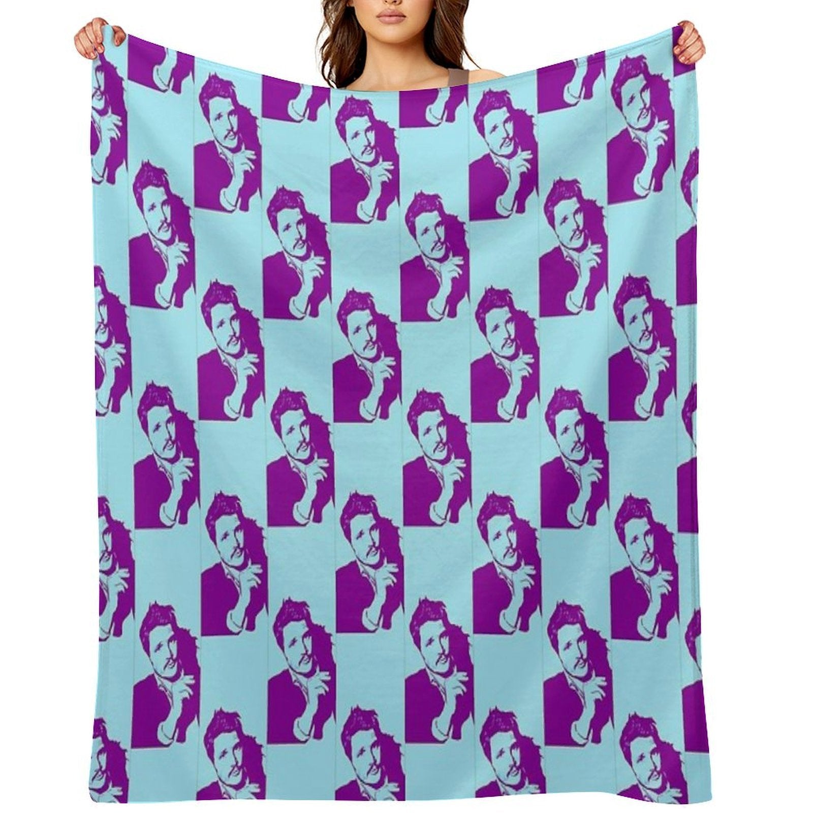 PEDRO PASCAL PURPLE Quick-dry Throw Blanket